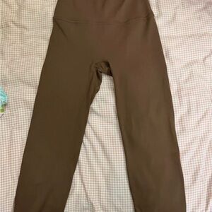Women's High-Waist Brown Leggings